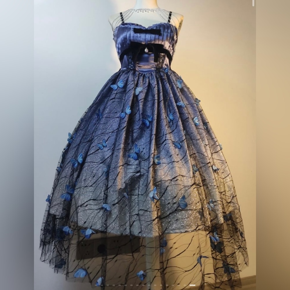 Purple Butterfly Lolita Dress (Size S)